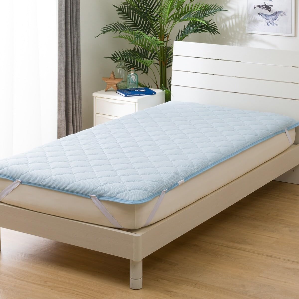 Amazon｜ニトリ(NITORI) 両面使える ゴムバンド付き 敷パッド